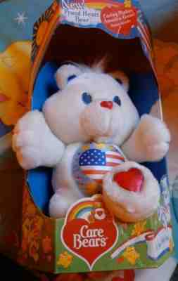 Vintage 1991 Kenner Care Bears Proud Heart Bear In Box without poster