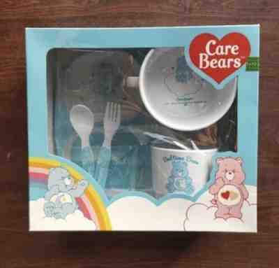 Care Bear Baby Spoon Bowl Cup Plate Plastic Blue Japan