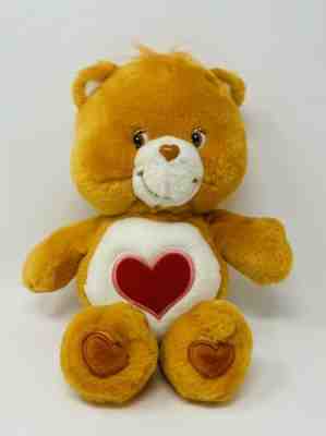 Vintage 2002 Care Bears TENDERHEART 13â? Orange W/ Red Heart Care Bear Clean