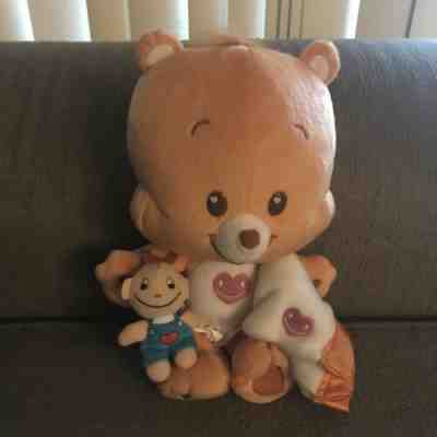 Care Bears Tenderheart Cub 12â? Plush With Small Baby and Blanket 2005