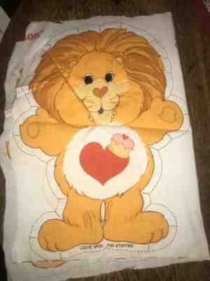 Vtg Care Bear Cousins Brave Heart Lion Pillow Sewing Handmade Crafting