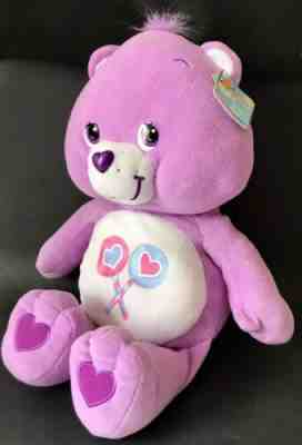 CARE BEAR w orig TAG LARGE 24â? Share Bear Plush 2003 VALENTINES Stuffed Lollipop