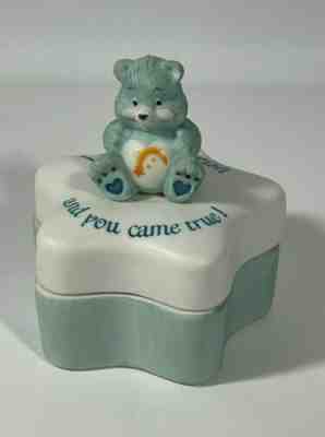 Vintage Care Bears Wish Bear Star Shaped Trinket Box