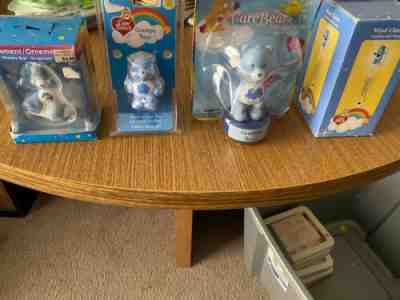 3 care bears figures and Wind Chime