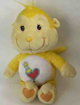Playful Heart Monkey Care Bear Cousin Beanie 2003 11â? Cute Fun Yellow Awesome
