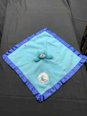Care Bears Vintage Plush Bedtime Bear Security Blanket/Lovey Blue Excellent Cond