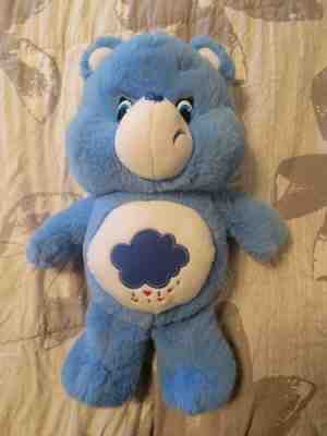 Care Bear 8â? BLUE GRUMPY BEAR Rain Storm Cloud Hearts Stuffed Plush Toy 2014