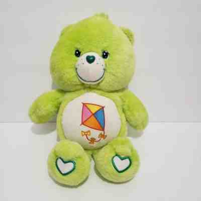 Care Bear Plush Do Your Best Green Kite Glitter & Glow in The Dark Toy 12â? 2004