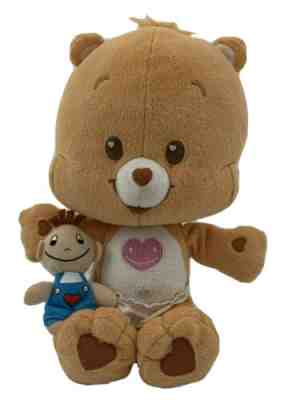Vtg 2005 CARE BEARS Bear Cubs TENDERHEART 12â? Plush With Toy Doll Stuffed Animal