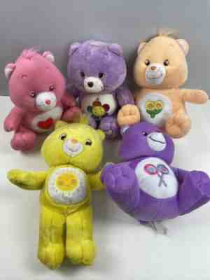 Care Bears Plush LOT of 5 Harmony Funshine Share Friend Love-a-Lot Nanco