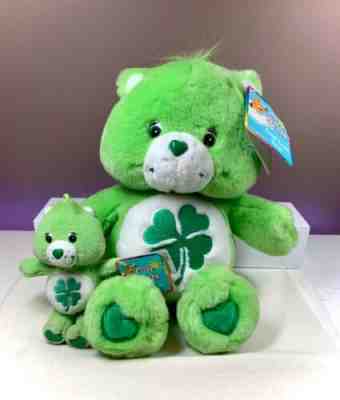 2003 Good Luck Â Care Bears 13 Inch and a 5.5 Inch Clip On Excellent Condition