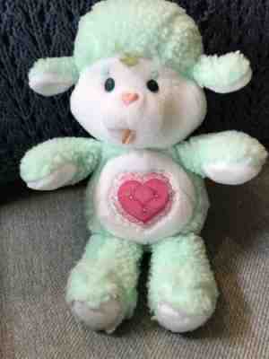 Vintage 1984 Kenner Care Bear Cousins Green Gentle Heart Lamb Plush 13 in  ¤  ¤  ¤ 