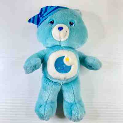 Official 2007 'Care Bears' Blue Bedtime Bear (Plush Toy) Moon, Sleepy, Soft