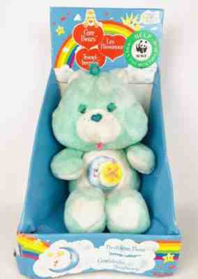 Care Bears 1983 TONKA Bedtime Bear Plush Vintage Love Teddy New RARE