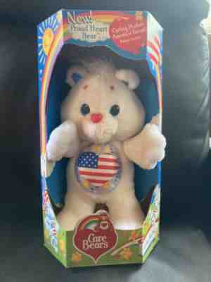 Care Bear vintage plush 1991 Proud Heart Bear with box - RareÂ Kenner