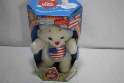 Vintage 1991 Kenner Care Bears Proud Heart Bear new in box with poster