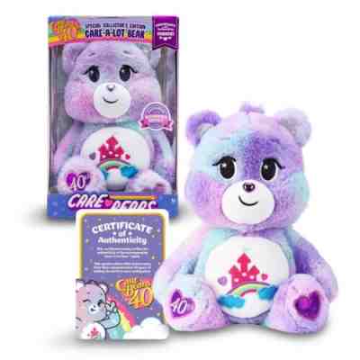 Care Bears 40th CARE-A-LOT-BEAR Special Collector's Edition SHIMMER EFFECT New