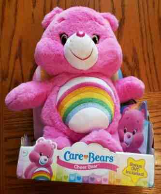 NEW 2014 Just Play Care Bears Cheer Bear large soft 14