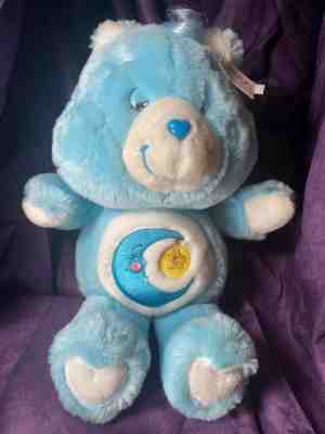 CARE BEARS BEDTIME BEAR 20th Anniversary 2002 Play Along COLLECTOR'S PLUSH