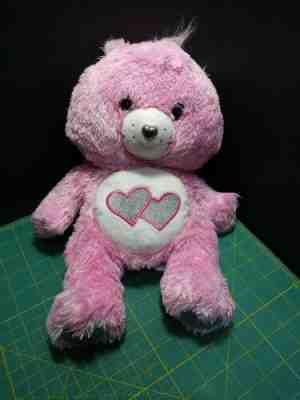 Care Bears 25th Anniversary Swarovski Pink Plush 2007 hearts silver nose 25 year