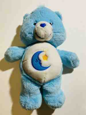 Care Bears 2002 Bedtime/Sleepy Bear Stuffed Plush Blue Moon Star