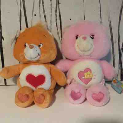 Care Bears Tenderheart Bear 2002 + Baby Hugs 2003 Plush Stuffed Toys 10
