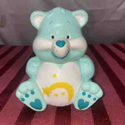 Vintage Ceramic Care Bear Shooting Star Coin Piggy Bank With Stopper