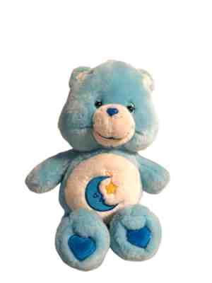 Care Bears Bedtime Bear Plush Aqua Blue Goodnight Star Moon Stuffed Animal 13