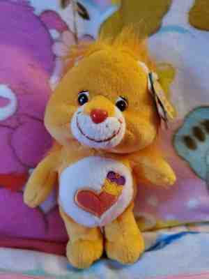 Care Bear Cousins 2003 Orange Brave Heart Lion Stuffed Plush 8â? EUC Awesome Fun