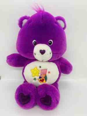 2004 TCFC Care Bears Surprise Bear Interactive Purple Plush Doll Talks WORKS 13â?