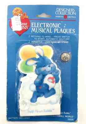 Vintage 80â??s CARE BEARS Cousin - Swift Heart Rabbit - Electronic Musical Plaque!