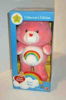 2002 Care Bears 20th Anniversary Cheer Bear Collectors Edition Plush Stuffed Box