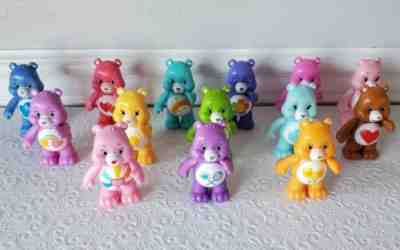 JP Just Play CARE BEARS COLLECTOR SET Lot of 14 Plastic Figures 3
