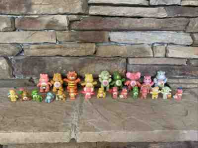 Lot Of 26 Vintage Kenner AGC CARE BEARS PVC Poseable Figures And Minis 80s