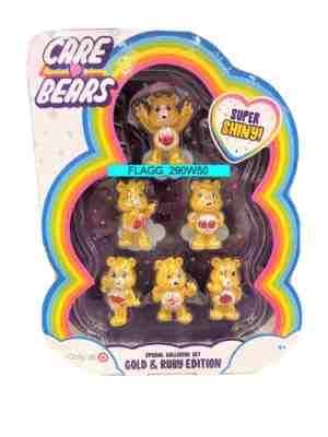 2022 -GOLD & RUBY EDITION- 40th Special Collector Set CARE BEARS 6 Figures READ!