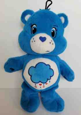 Care Bear Grumpy Sad Plush Fluffy Cloud Tummy Blue Stuffed Animal Toy 10