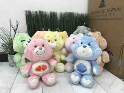 9 Vintage Kenner 1983 Care Bears Plush Lot - 13â?