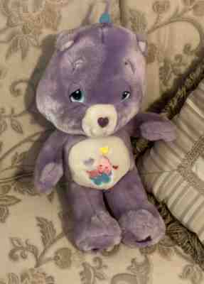 Sweet Dreams Plush Care Bear 13â? 2008 Purple Stuffed Animal Check Pictures EUC