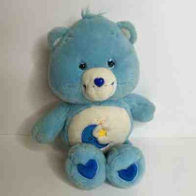 Care Bears Bedtime Bear Blue 15 Inch Plush 2002 Sleepy Moon