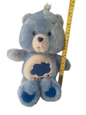 Care Bears Grumpy Bear Plush Blue Stuffed Vintage 2002
