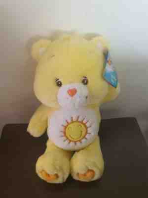 2002 PLUSH YELLOW FUNSHINE CARE BEAR with tags approx 13 inch
