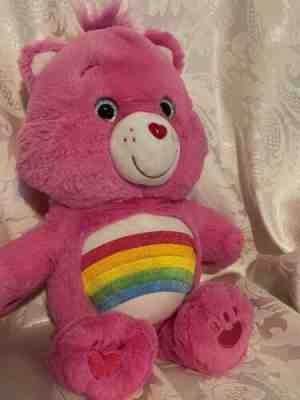 CARE BEARS Headstart 2018 Pink Rainbow Cheer Care Bear Plush Toy 14