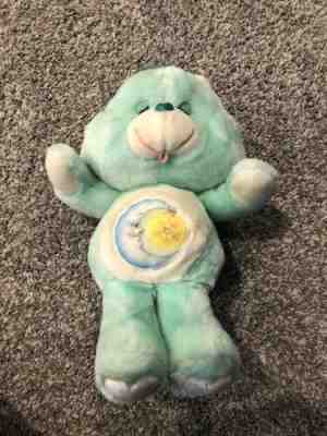 CareBears vintage plush Bedtime Bear Sleepy Bear Original 1983 moon/hanging star