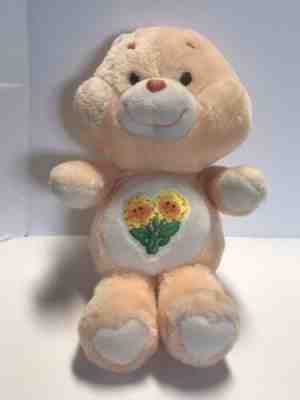 care bear plush sunflowers peach friend 1980s kenner vtg toy v2520