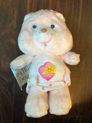 Vintage Care Bears Baby Hugs Bear NWT 1984 Kenner Pink Heart Old 1980â??s Toys