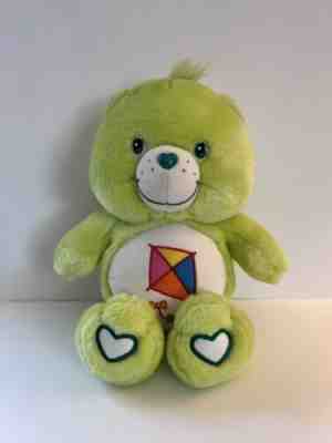 Vintage 2004 Care Bear Do-Your-Best Bear Light Green & White Kite 10 inches