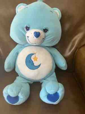 Vintage 2003 Care Bears Bedtime Bear Plush 18â? Blue Noon & Star