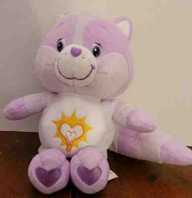 2004 CARE BEAR COUSINS COLLECTOR EDITION BRIGHT HEART PURPLE RACOON