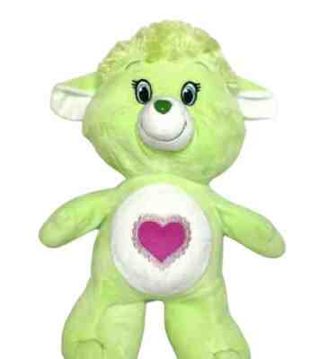 Care Bear Cousins Gentle Heart Plush Lamb Green 13â? Stuffed Animal SANITIZED
