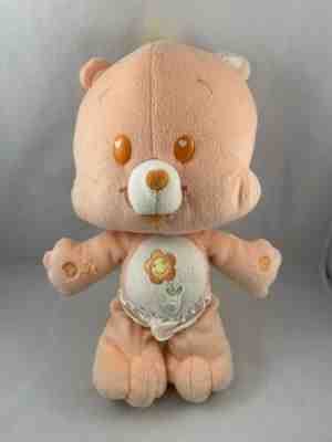 Vintage Care Bears Cub Friend Plush Stuffed Animal W/ Orange Flower